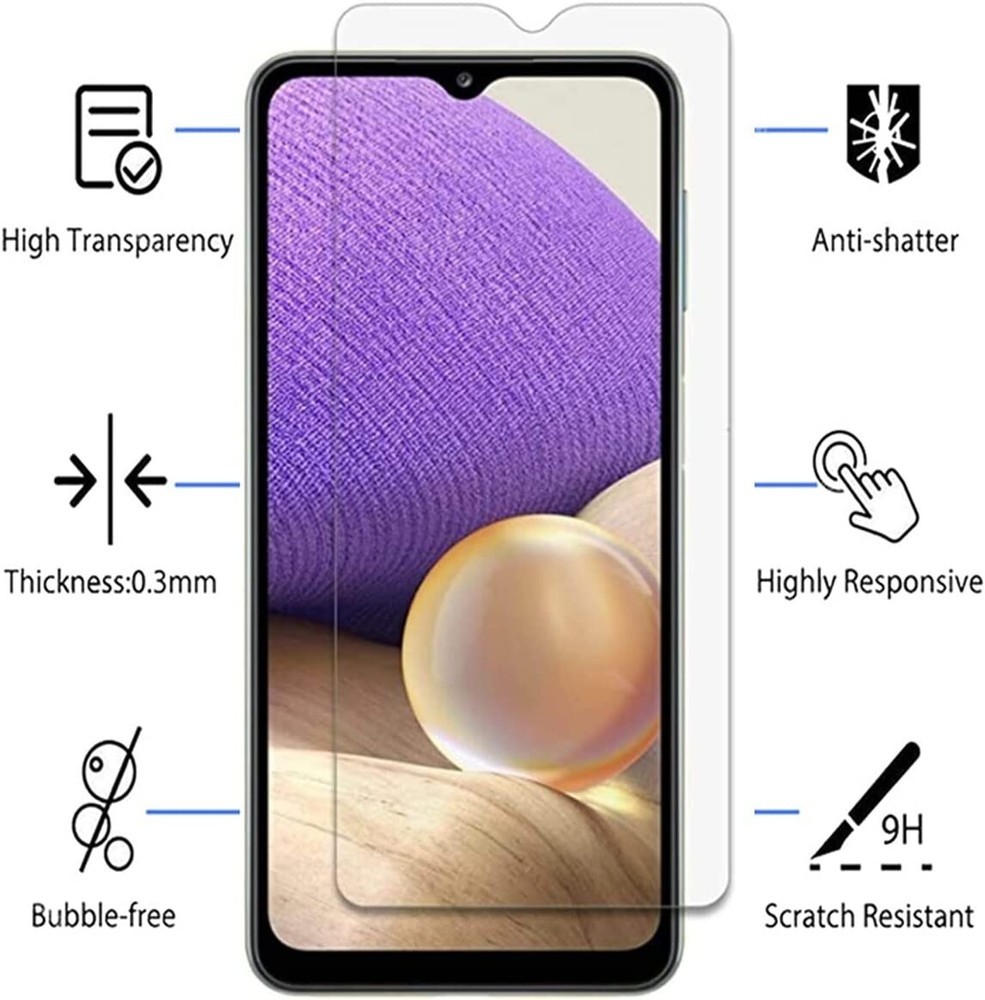 For Samsung Galaxy A14 5G Screen Protector [Full Screen Coverage] Tempered Glass