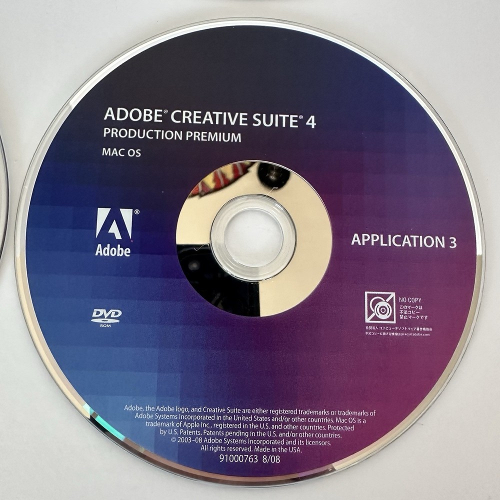 Adobe Creative Suite 4 Production Premium Software For Mac OS With Serial Number