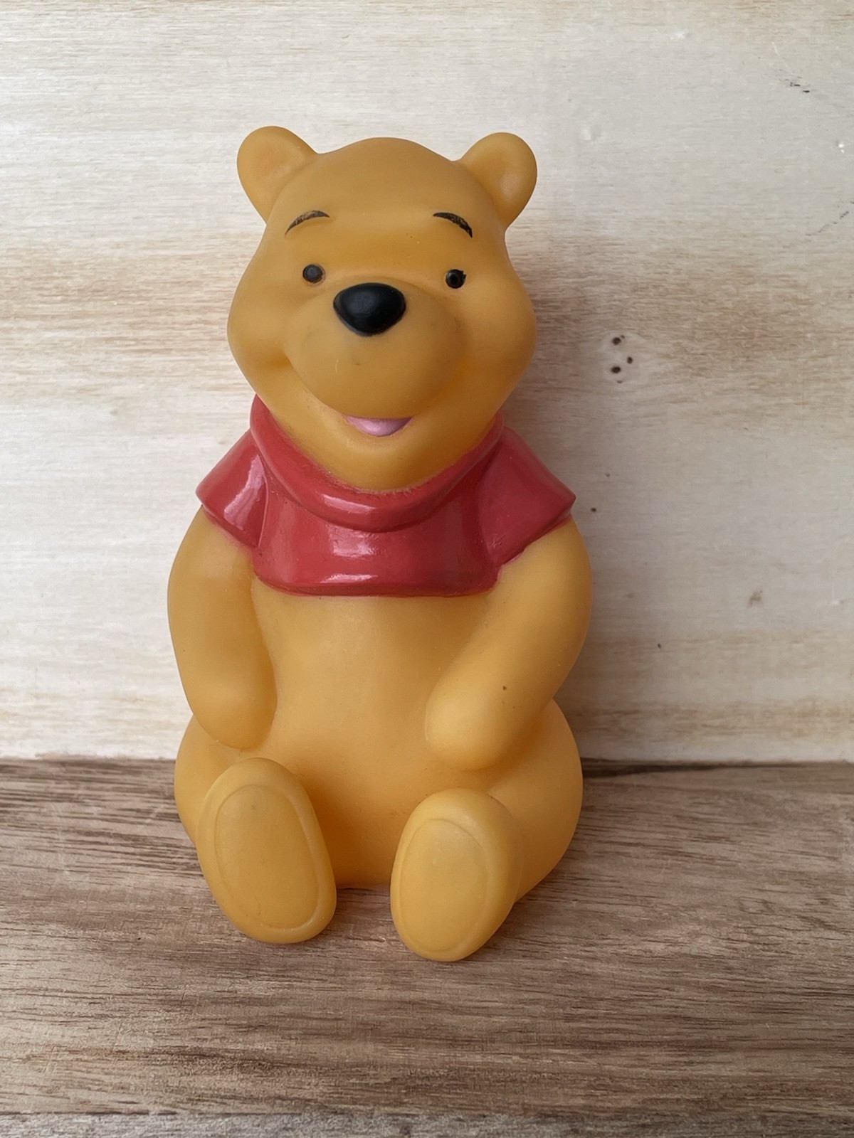 Vintage 90s Disney Winnie the Pooh Bear Squeaky Baby Toy The First Years