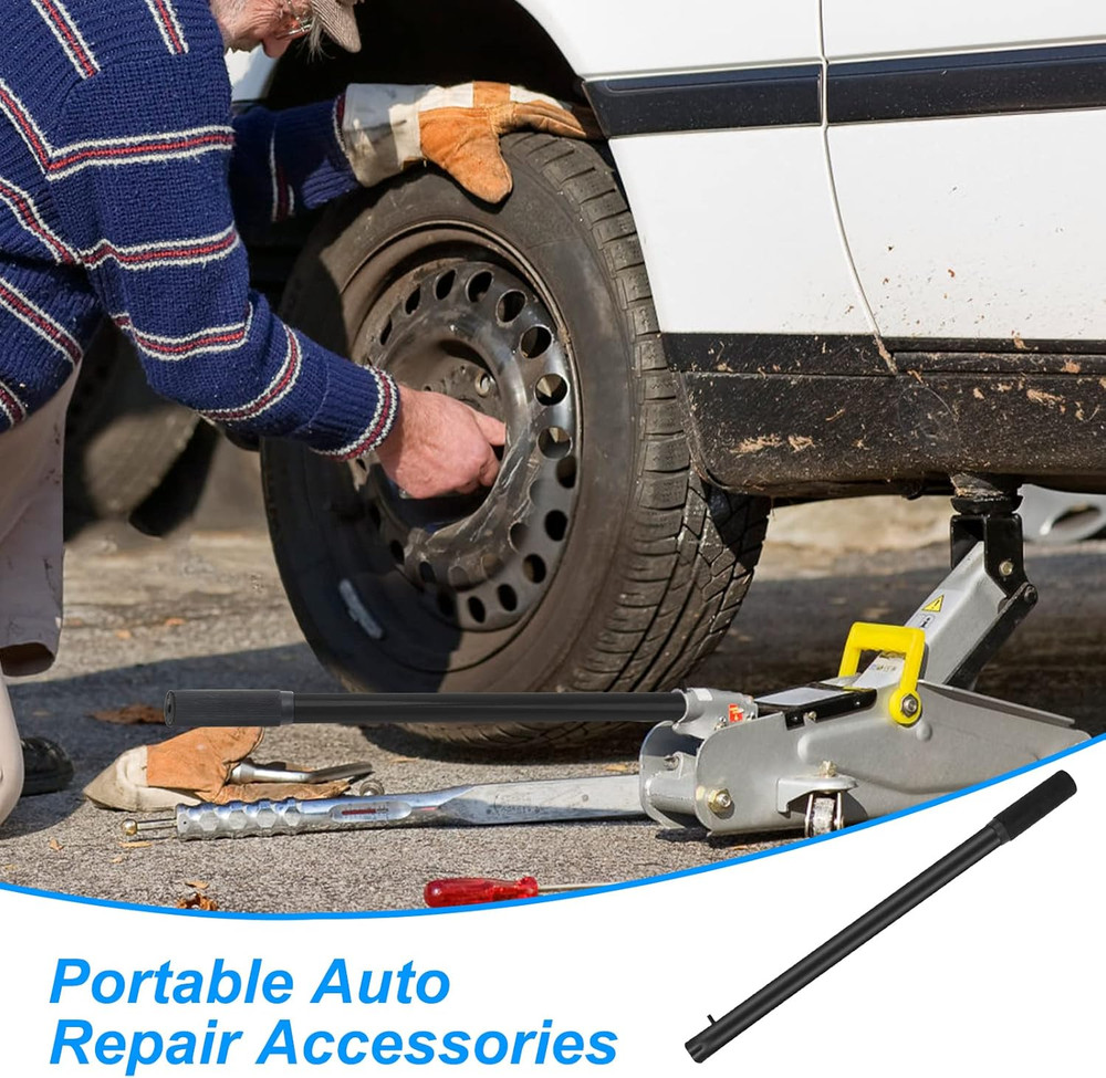 Horizontal Hydraulic Jack Handle Replacement for Floor Jacks (Black)