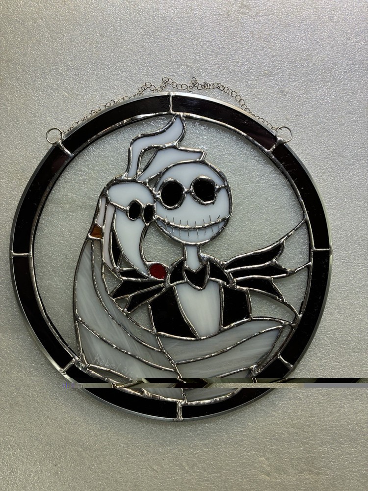 Stained glass Jack & Zero Sun-catcher