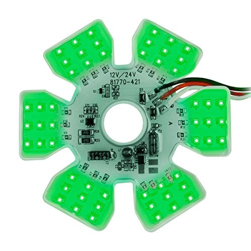 81778 Light Ultra Thin Air Cleaner Hex 54 LED Dual Function Green
