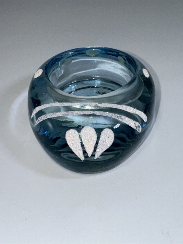 Glass Easter Egg Shaped Tea Light Holders