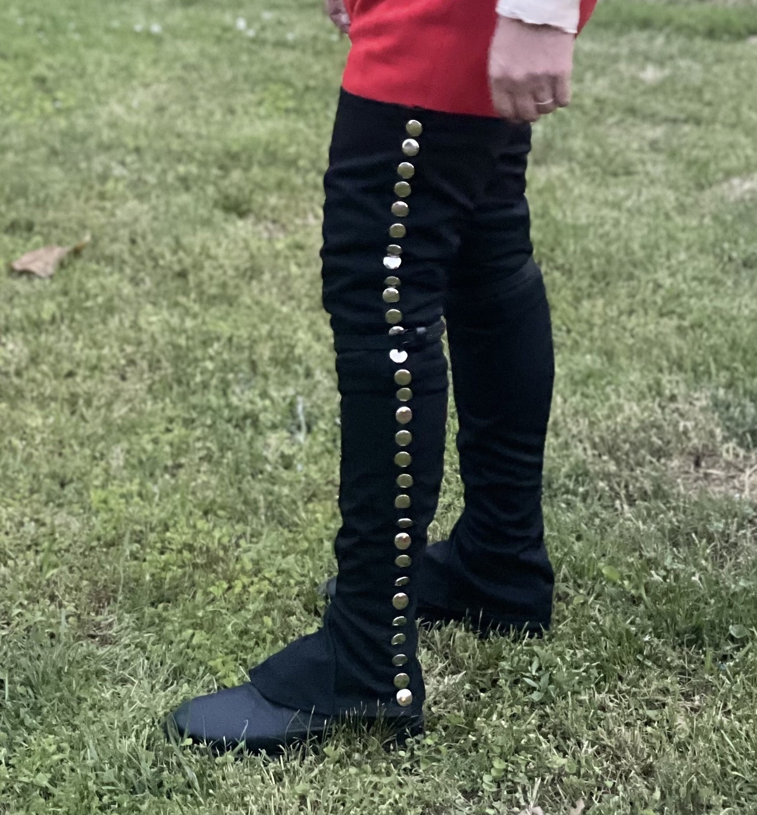 Black Over-The-Knee Gaiters - F&I, Revolutionary War