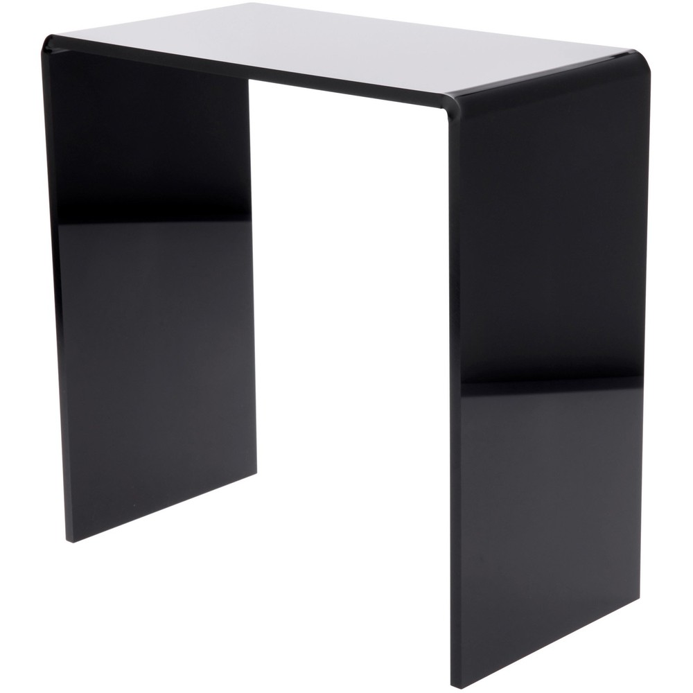 Plymor Black Acrylic Vertical Rectangular Display Riser, 14" H x 14" W x 7" D