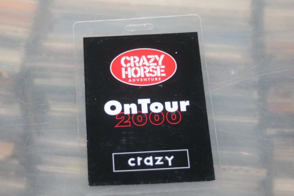 Crazy Horse Adventure - Laminated Backstage Pass  -FREE SHIPPING -