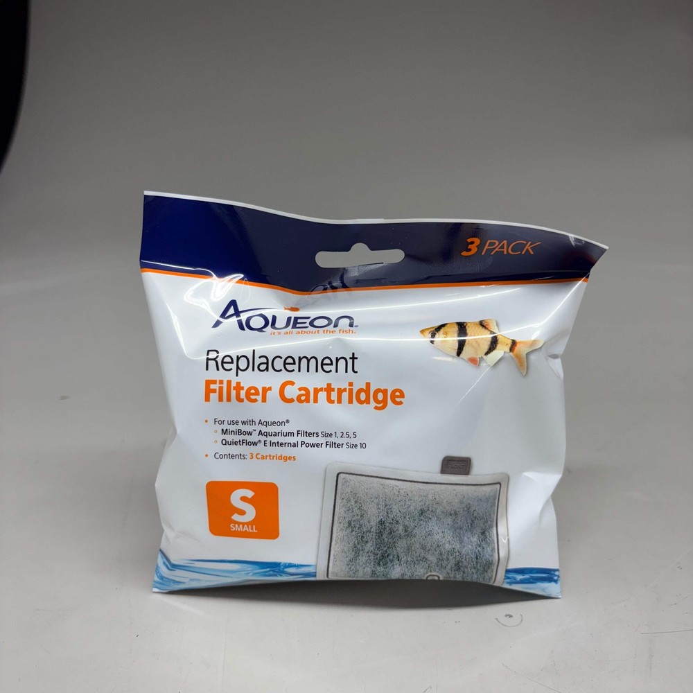 AQUEON (6 PACK) Replacement Filter Cartridges Size Small For Fish Tanks