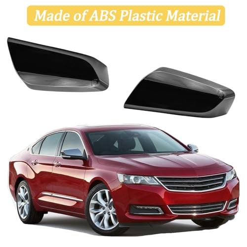 1 Pair Mirror Covers Compatible with Che-vy Impala 2014-2020 Replace 22997386