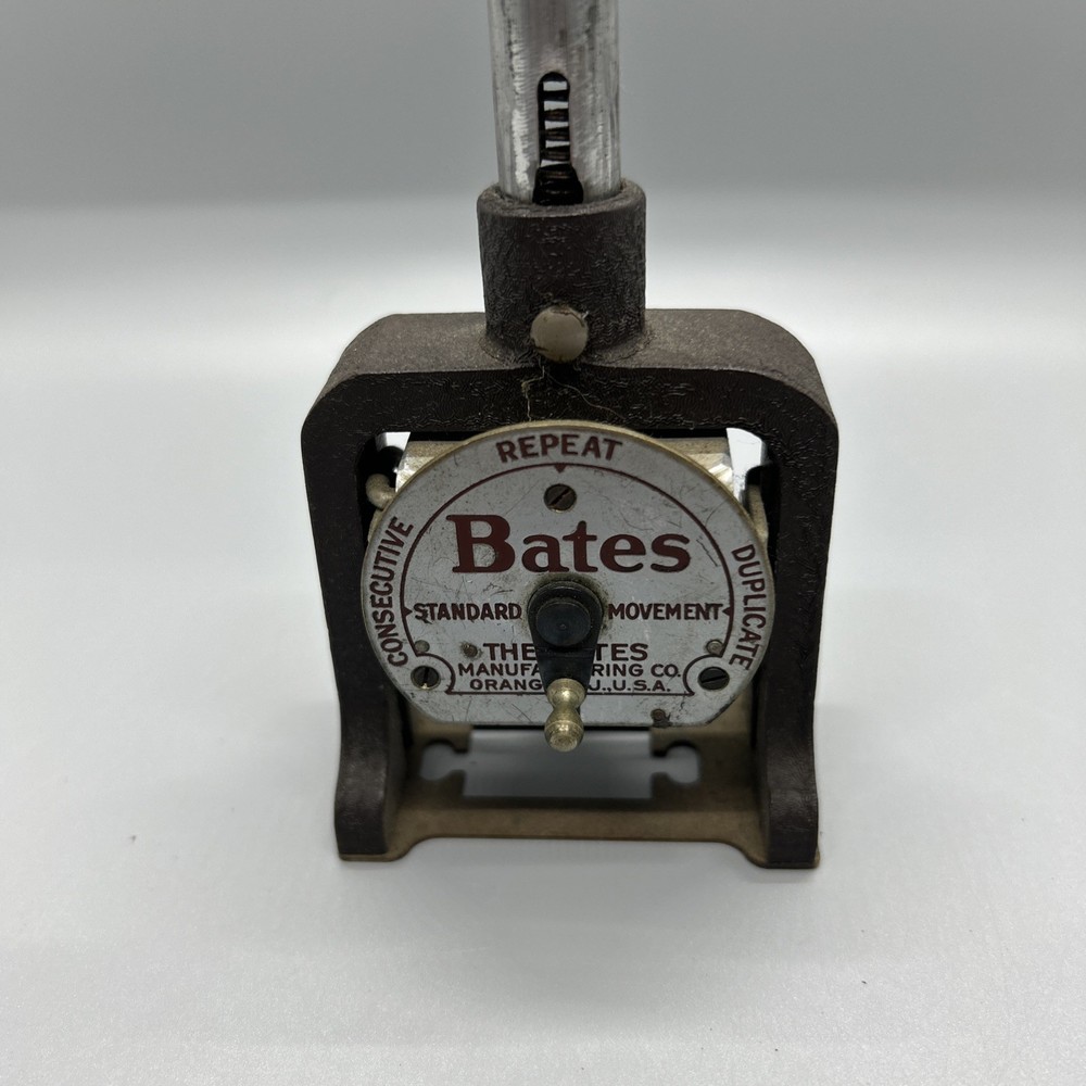 Bates Multiple Movement Six Wheel Numbering Machine Type-E Re-Inkable