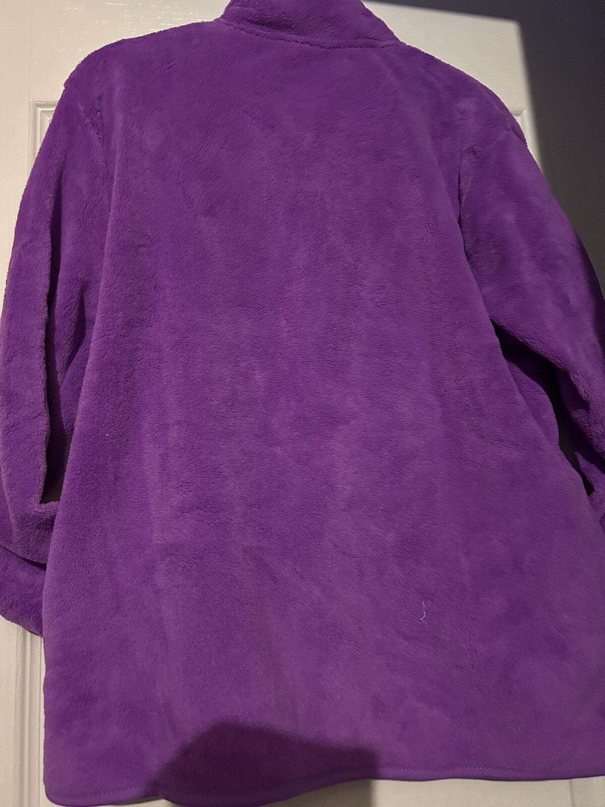 NWT Disney Ariel Little Mermaid Purple Soft Zip Jacket Fleece Large Starfish New