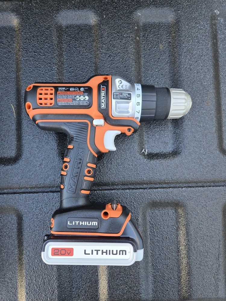Black + Decker Matrix 20V Max 6 Tool Cordless Combo Kit w/Case BDCDMT1206KITC