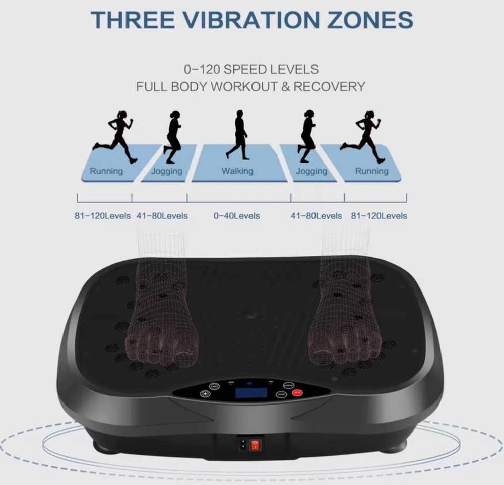 Portable Vibration Plate Exercise Machine, -Burning,Full-Body Vibration Platform