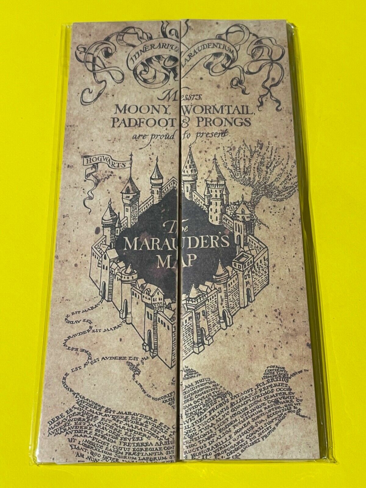 Harry Potter Marauders Map Hogwarts School of Witchcraft & Wizardry