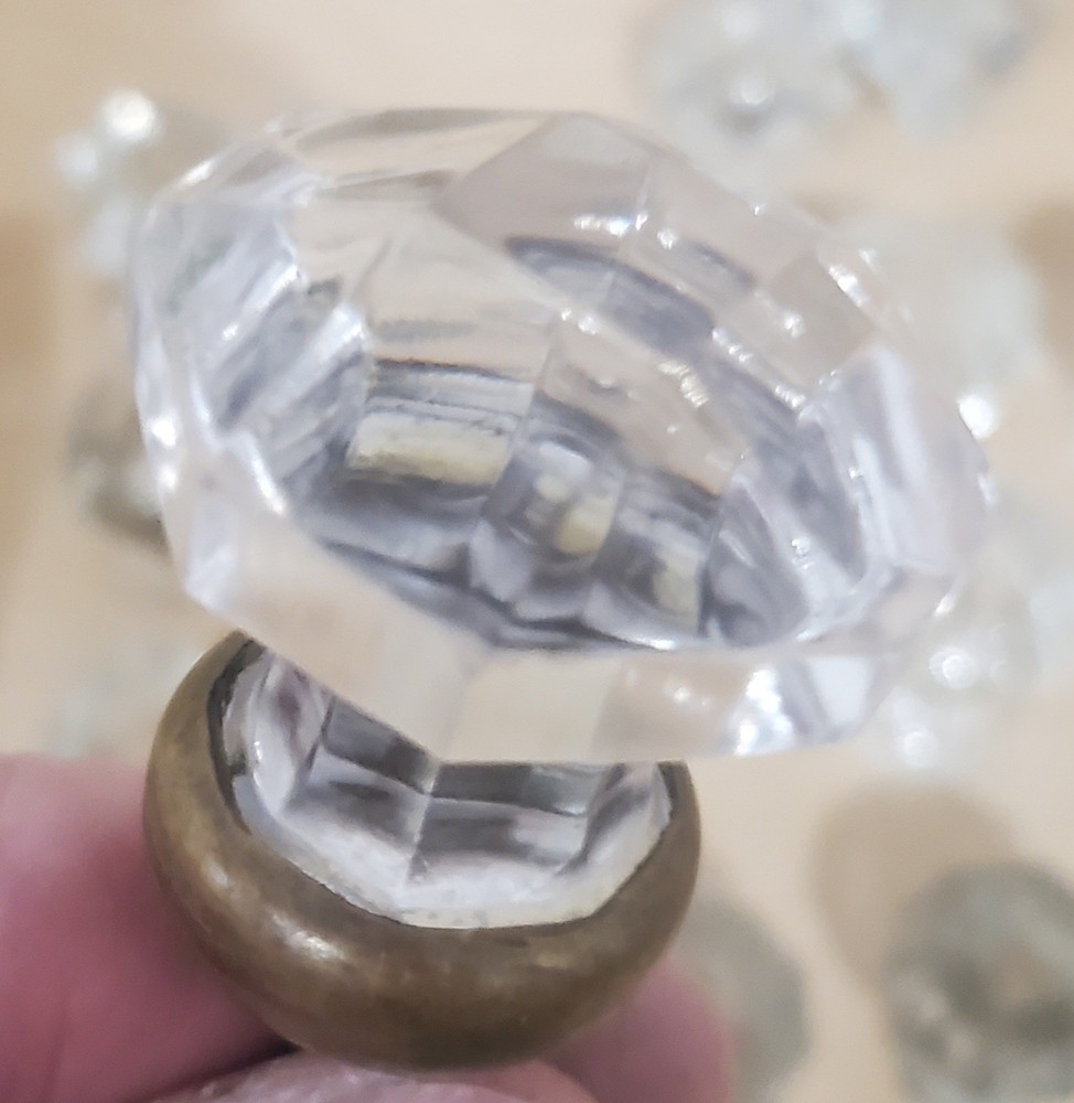 Lot of 45 Vintage Glass Drawer Pulls Knobs