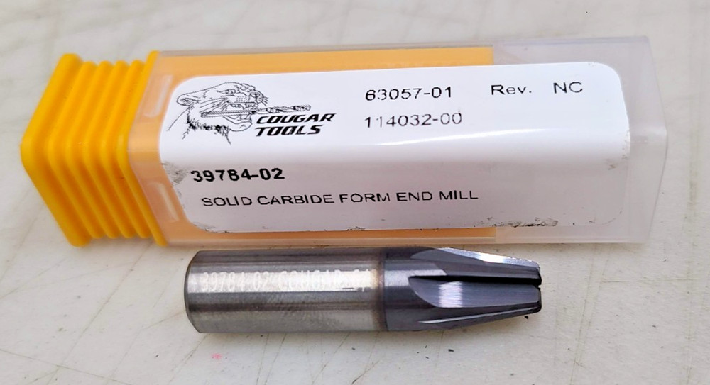 Cougar Tools 39784-02 Solid Carbide Form End Mill