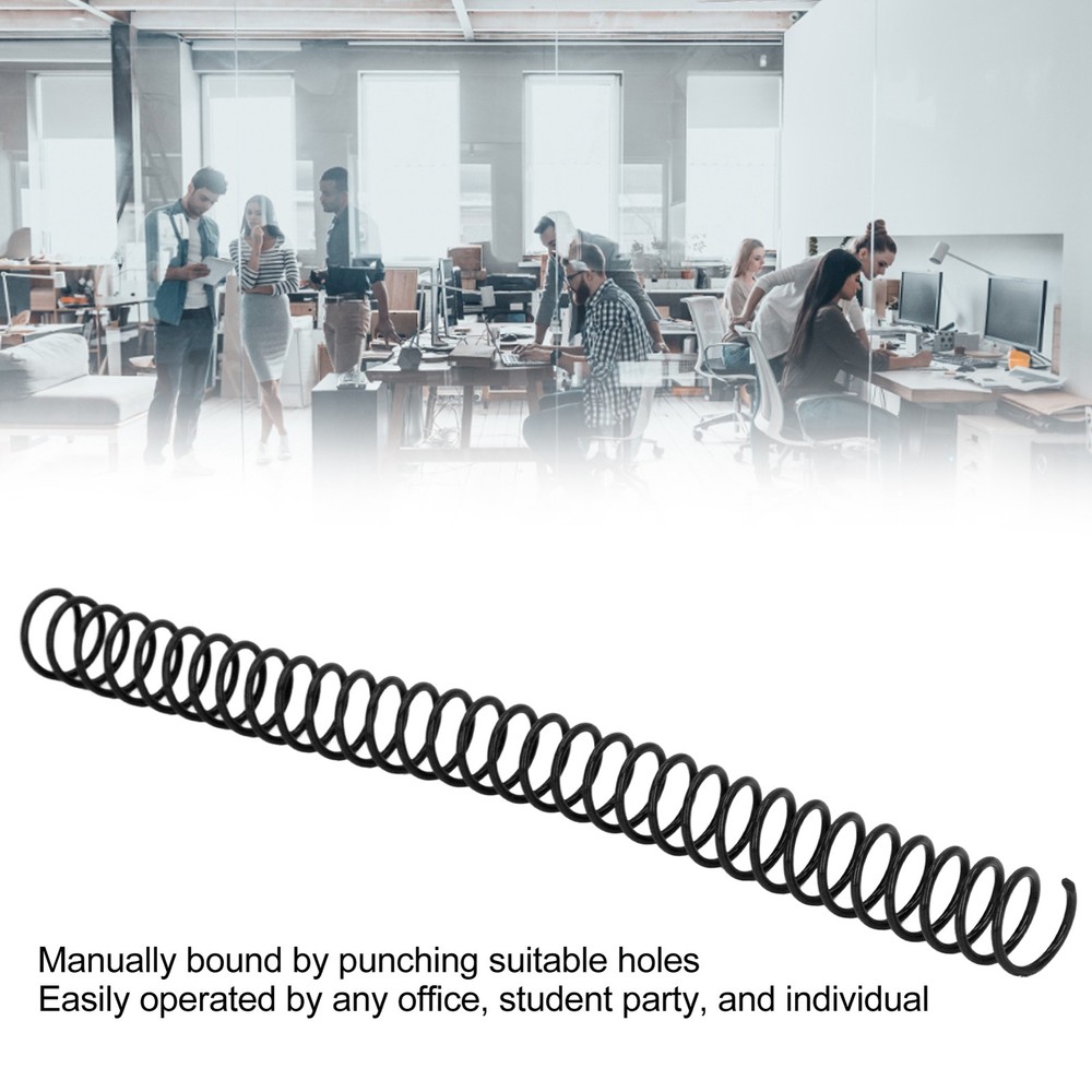 20Pcs Plastic Spiral Binding Coils Durable Convenient For Office Students Use