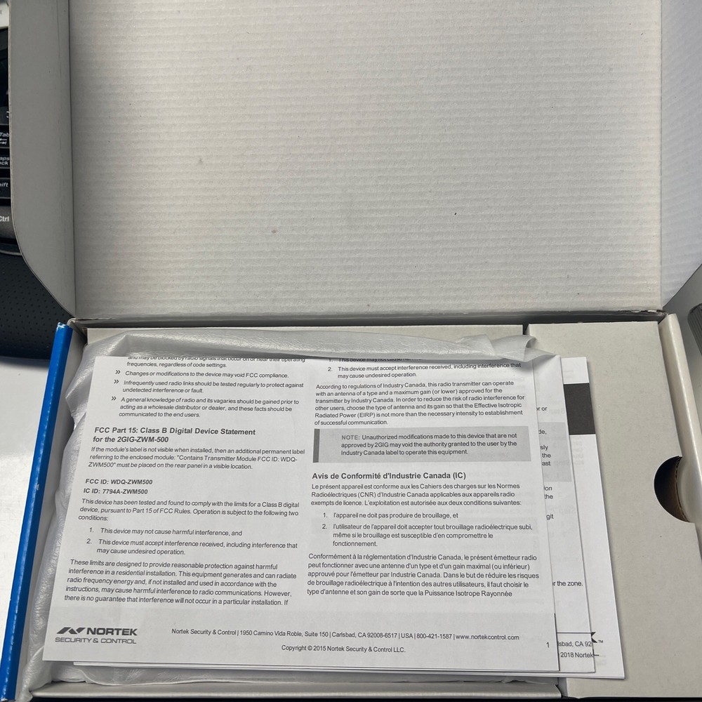 2GIG GC3E-345 7" Touch Screen Security and Control Panel - White