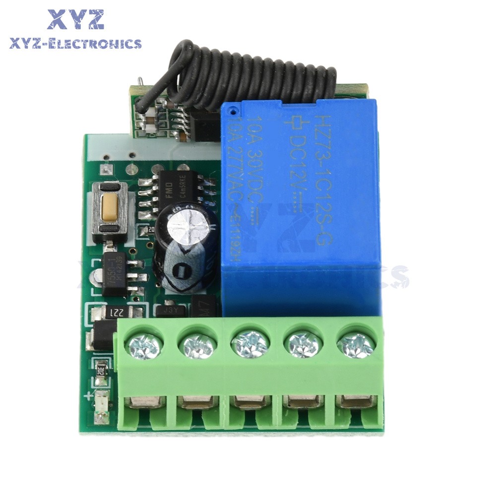 433Mhz Universal Wireless Remote Control Switch DC 12V Receiver Transmitter Set