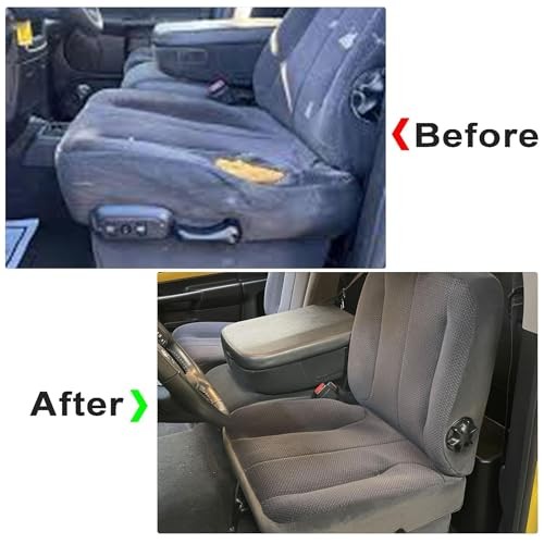 Driver Side Bottom Replacement Cloth Seat Cover Dark Gray Compatible with