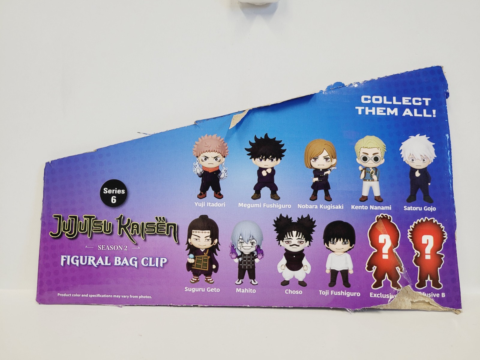 3D Foam Figural Key Chain Clip Monogram Blind Bag JuJutsu Kaisen Series 6 Toji