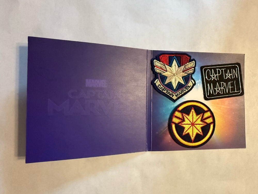 Captain Marvel Embroidered Patches and Stickers Marvel Comics