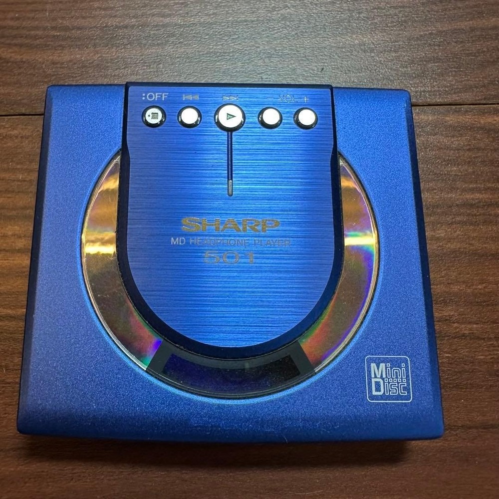 SHARP MD-ST501-A Portable MD Player 5538 From Japan