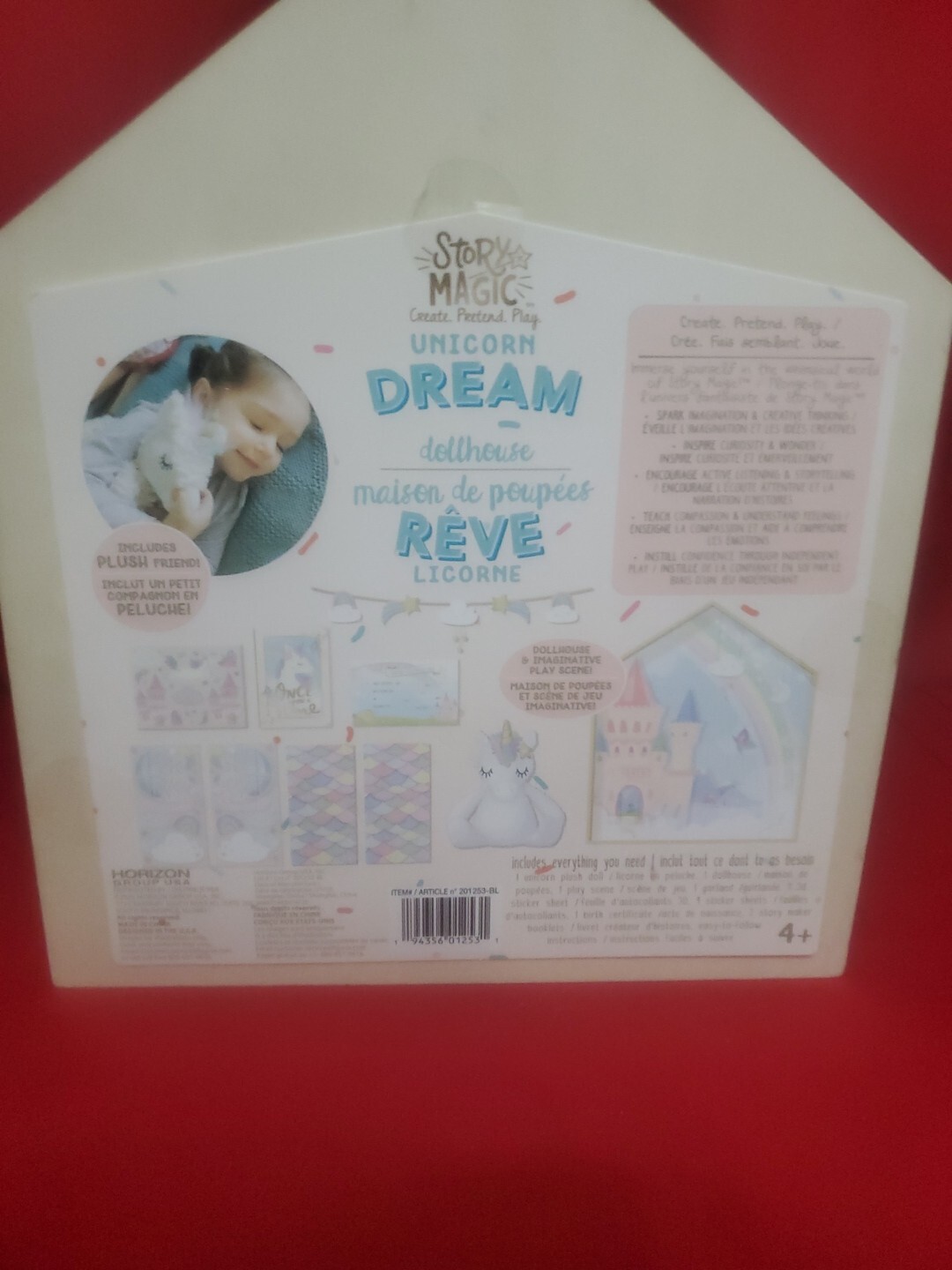 Story Magic Plush Unicorn Dream Dollhouse Set Decorate Create Pretend Play 4+