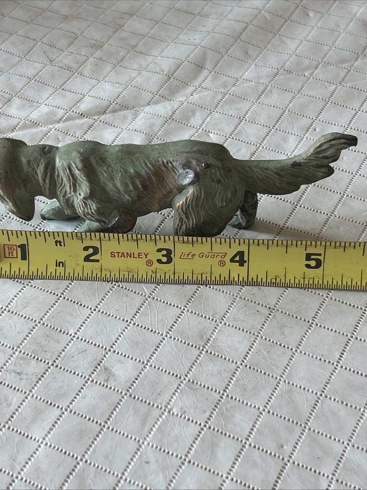 Vintage Cast Metal (solid) Spaniel/Retriever Figure 5.5”