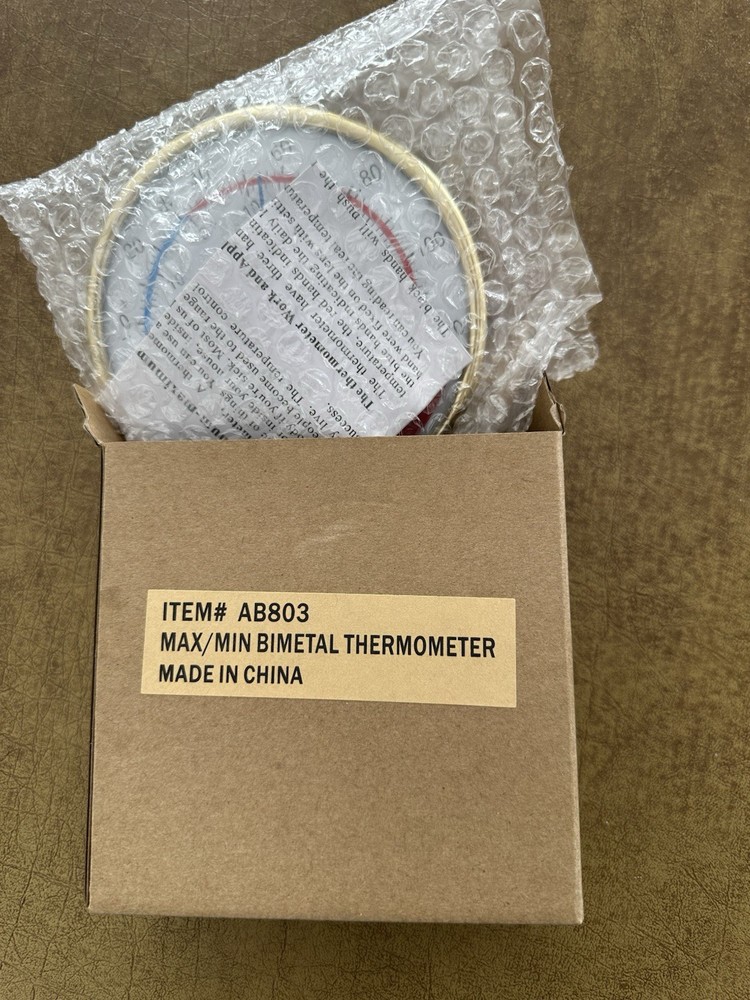Max Min Bimetal Thermometer