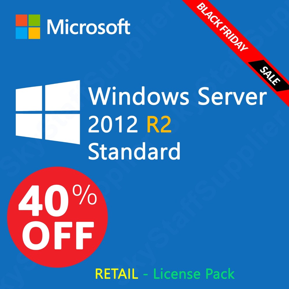 Microsoft Windows Server 2012 R2 STANDARD 64 Bit License | Same-day Shipping