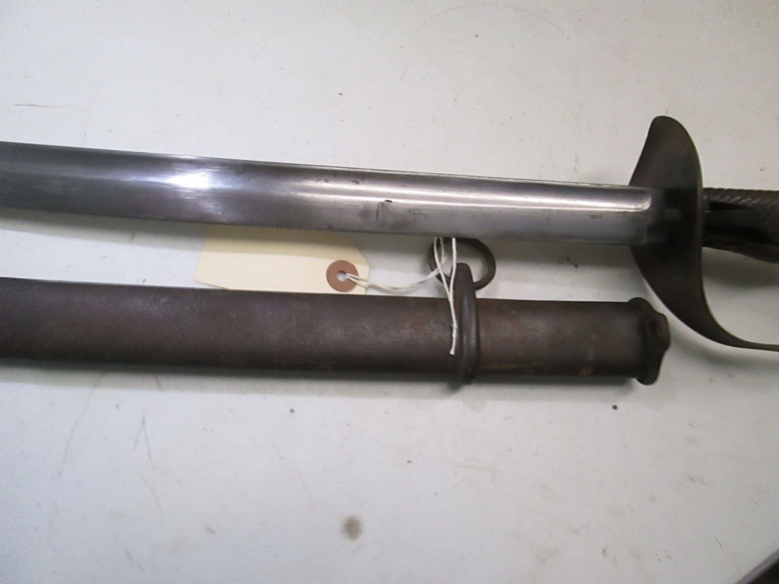 RUSSO JAPANESE NCO CAVALRY SWORD AND SCABBARD ARSENAL MARKED #Y3