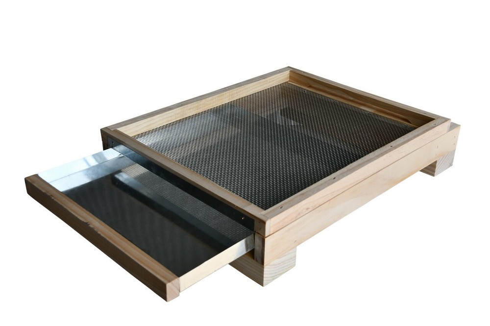 8/10 Frames Mesh Bottom Board Rubber Coated Feet With Beetle Trap