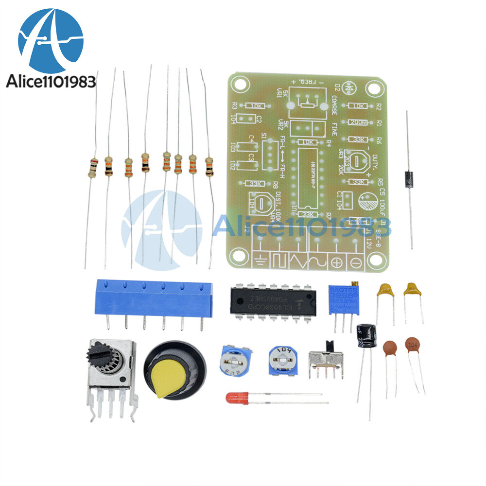 ICL8038 Monolithic Function Signal Generator Module Sine Square Triangle KIT