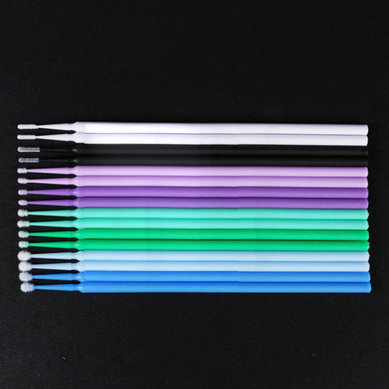 100×Dental Microbrush Disposable Bendable Applicators Tips Micro Brush Cleaning