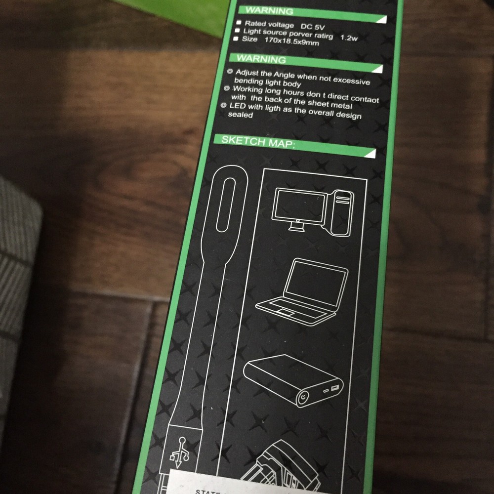 Portable USB Powered LED Light - Red