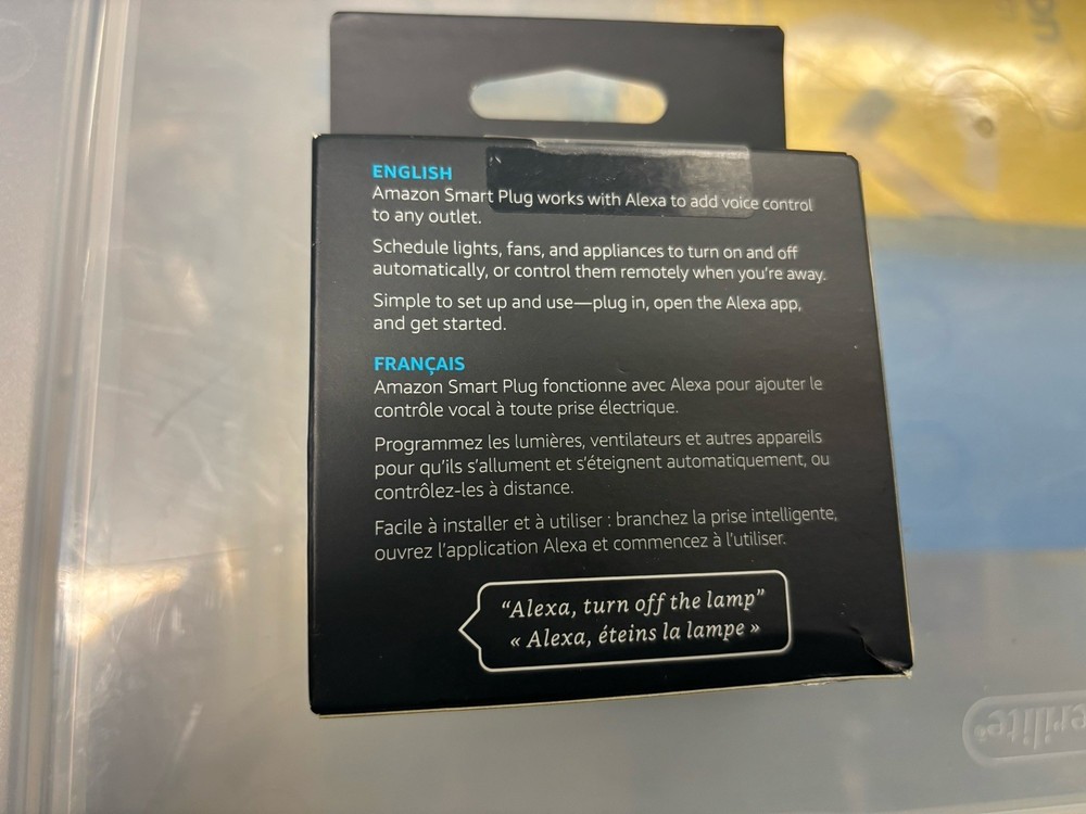 Amazon Smart Plug (Works W/Alexa) Sealed