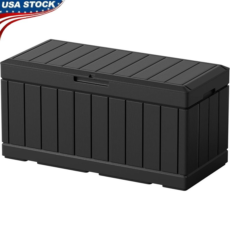 Outdoor Storage Box Waterproof Lockable Deck Organizer Multi-functional Utility