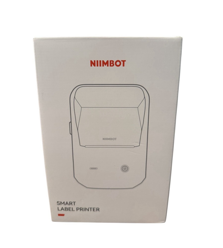 NIIMBOT B1 Label Maker Machine with Tape Portable Bluetooth Thermal Printer Silv