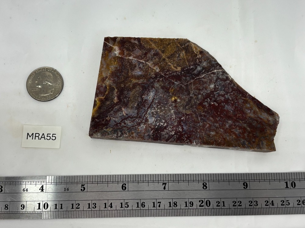 Mexican Red Moss Agate Slab Lapidary Cabbing Combo Ship Avail