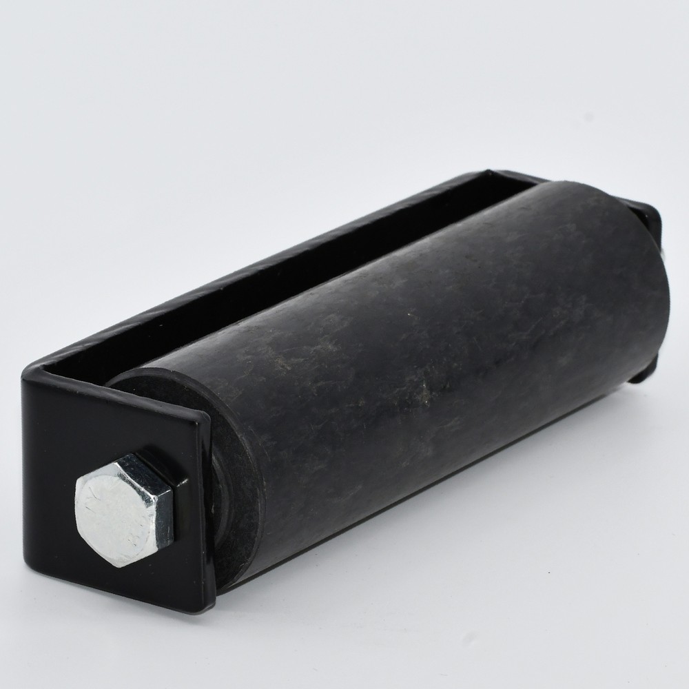 ALEKO Side Roller for Sliding Rolling Gate Black Guide With Bracket 6-inch