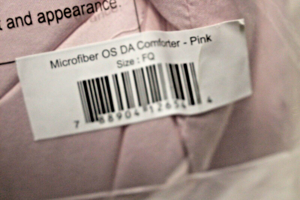 ROYAL LUXE MICROFIBER DOWN ALTERNATIVE COMFORTER 88"X88" FULL/ QUEEN PINK