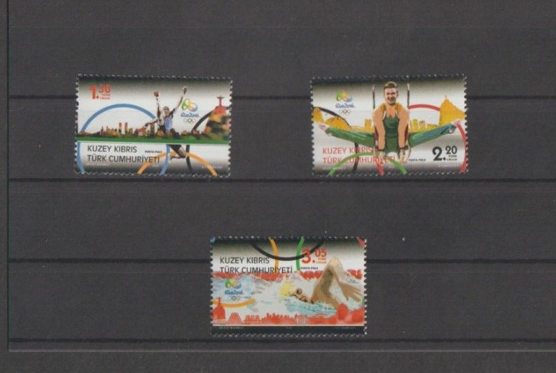 Turkey Cyprus 2016 Olympics MNH per scan