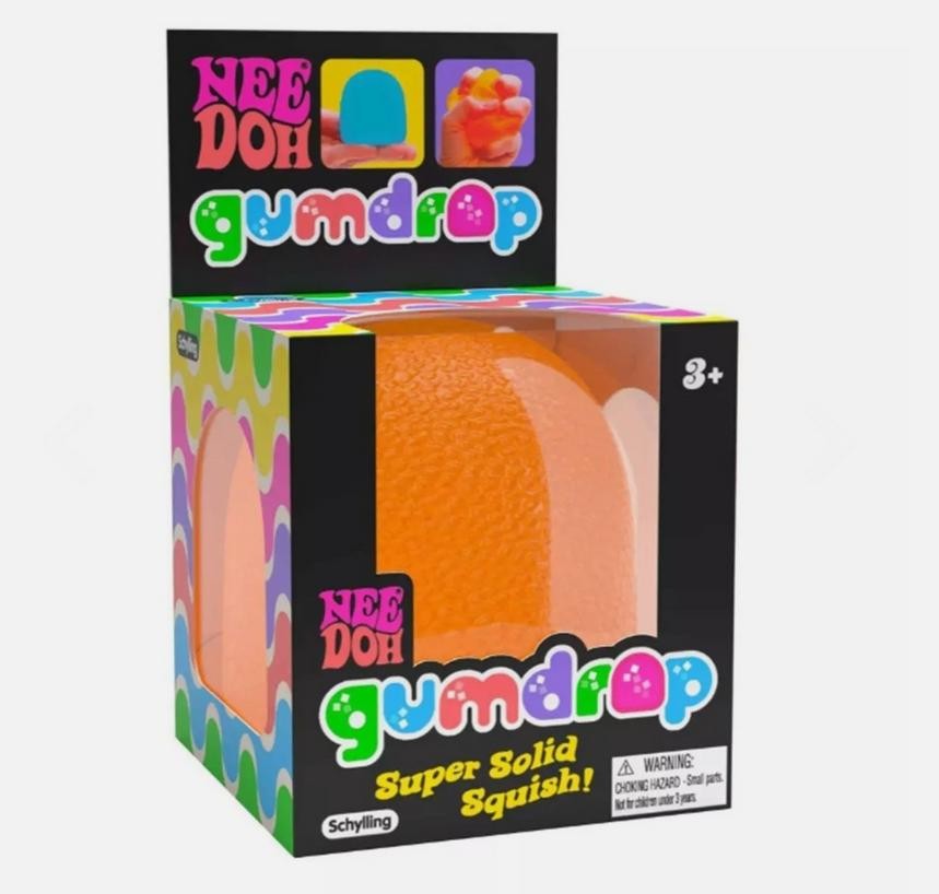 NeeDoh Gumdrop textured sensory toy purple 1pc new with box