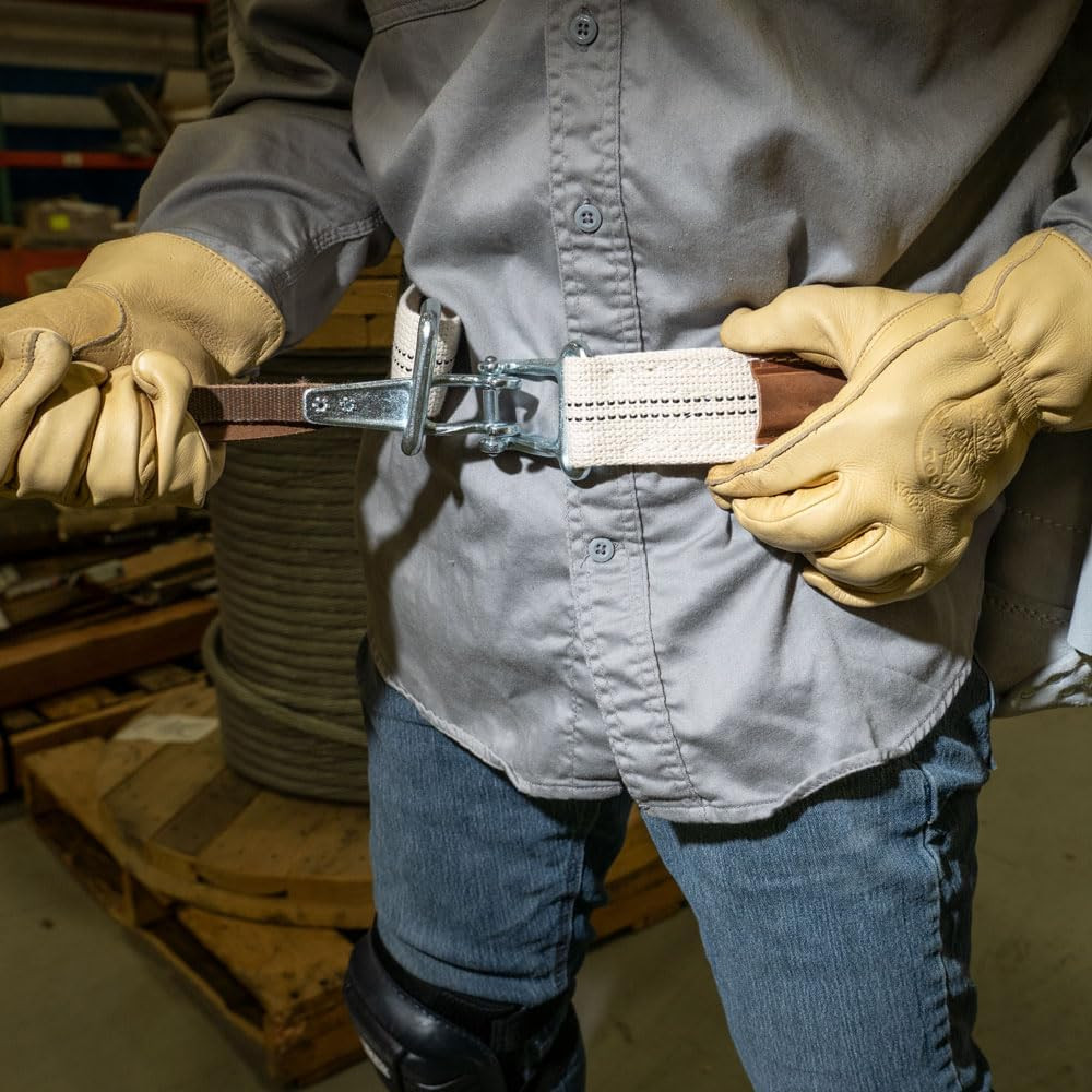5425M Tool Belt, Cotton/Polyester Work Belt, Quick-Release Buckle for Ironworker