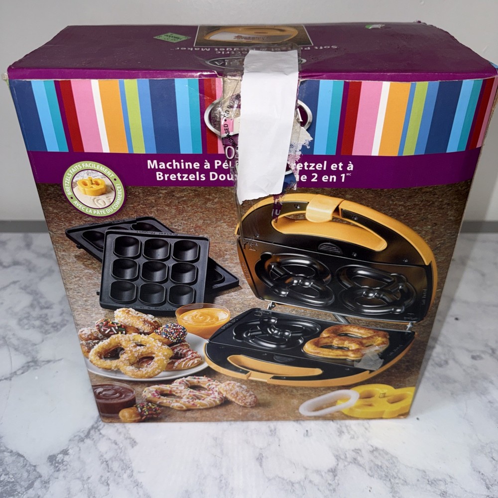 Nostalgia Electrics 2 in 1 Soft Pretzel & Nugget Maker, EUC!