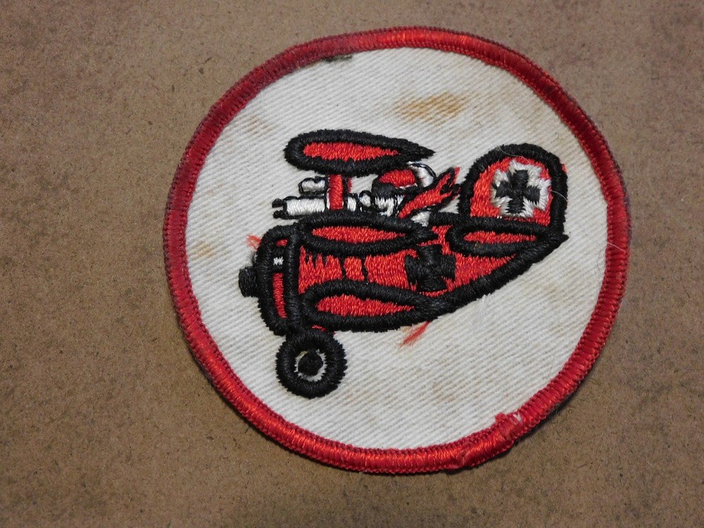 VIETNAM ERA SNOOPY RED BARON JACKET PATCH