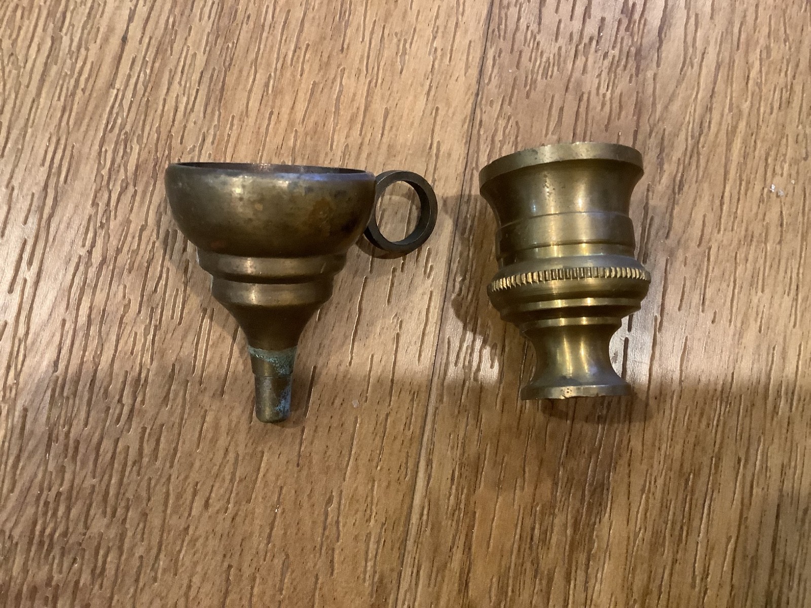 Antique Copper Brass Medicine Inhaler, Wooden Case
