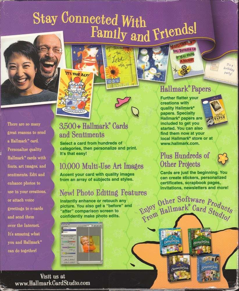 Hallmark Card Studio Deluxe 2003 Windows 98 XP Software