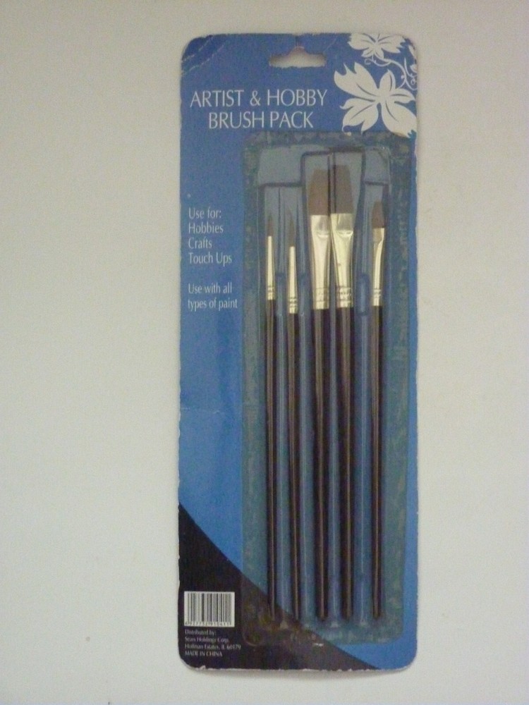 ARTIST & HOBBY PAINT BRUSH PACK....5 DIFFERENT SIZES..