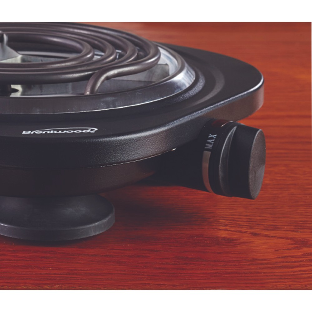 1,000-Watt Single Electric Burner (Black)